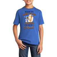 Born To Raise Goats Forced To Go To School Goat Basic Youth T-shirt | Artistshot