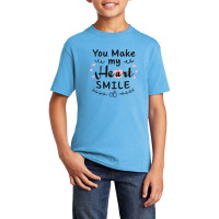 Wedding Make My Heart Smile Basic Youth T-shirt | Artistshot