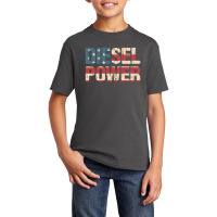 Diesel Power Flag | Truck Turbo Mechanic T-shirt Basic Youth T-shirt | Artistshot