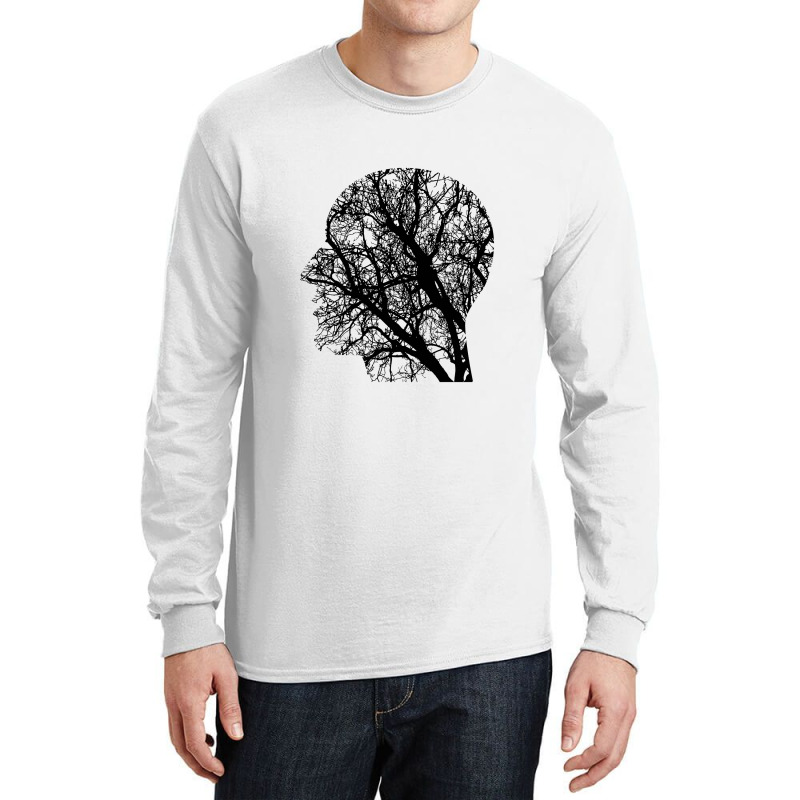 Mental Health Quote Depression Silhouette Long Sleeve Shirts by QuickPick09 | Artistshot