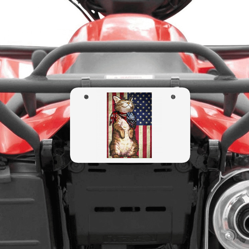 For Someone Who Loves Cat And The Country Atv License Plate | Artistshot