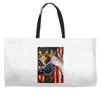 Independence Day Cat American Flag Weekender Totes | Artistshot