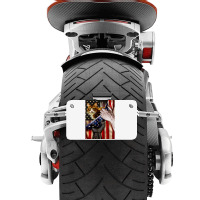 Independence Day Cat American Flag Motorcycle License Plate | Artistshot