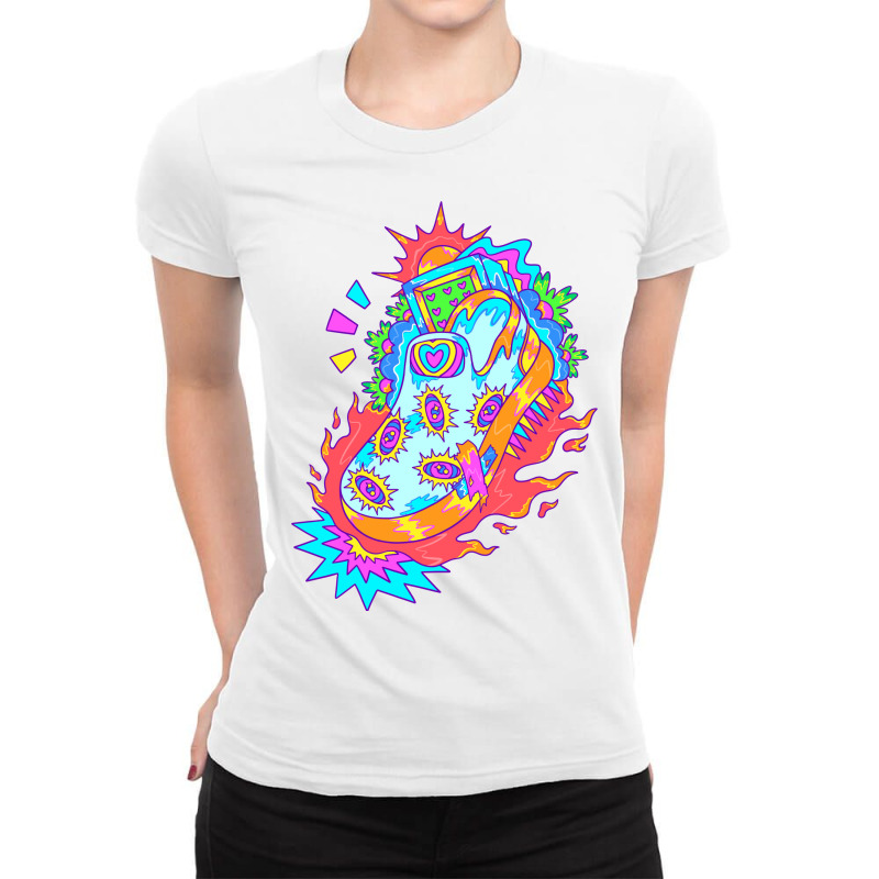 Sneakers Collection - Angry Burns Ladies Fitted T-Shirt by yoyvector | Artistshot