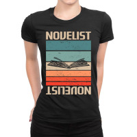 Retro Vintage Novelist Novel Author 1 Ladies Fitted T-shirt | Artistshot