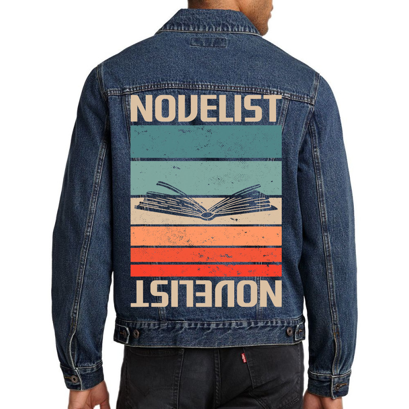 Retro Vintage Novelist Novel Author 1 Men Denim Jacket by FriedBarcia | Artistshot