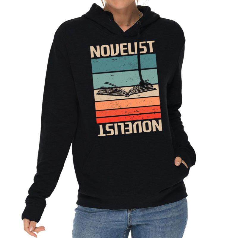 Retro Vintage Novelist Novel Author 1 Lightweight Hoodie by FriedBarcia | Artistshot