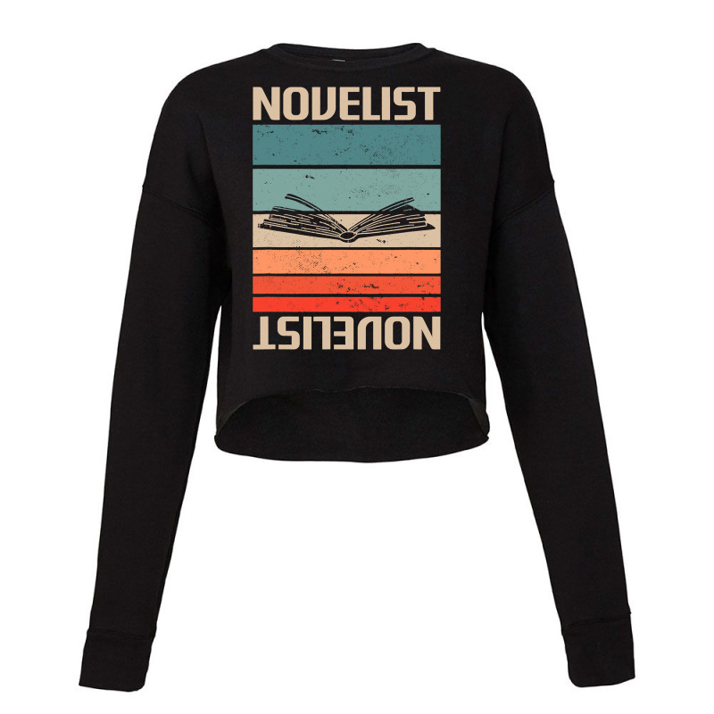 Retro Vintage Novelist Novel Author 1 Cropped Sweater by FriedBarcia | Artistshot