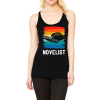 Retro Vintage Novelist Novel Author 2 Racerback Tank | Artistshot