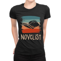 Retro Vintage Novelist Novel Author Ladies Fitted T-shirt | Artistshot