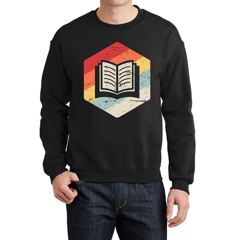 Retro Vintage Poet Book Lover English Teacher Nove Crewneck Sweatshirt by JanisLeftwich | Artistshot