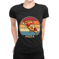 Retro Chef Baker Pizzaiolo Pizzeria Lover Pizza Ma Ladies Fitted T-shirt | Artistshot