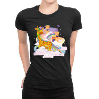 Rainbow Magical Girafficorn Africa Animal Giraffe  Ladies Fitted T-shirt | Artistshot