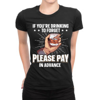 Please Pay In Advance Funny Bartender 2 Ladies Fitted T-shirt | Artistshot