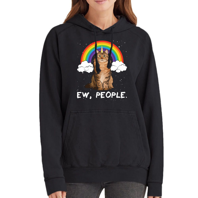 Rainbow Siberian Ew People Unicorn Cat Vintage Hoodie by AleaAlmondz | Artistshot