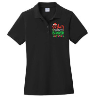 Santas Favorite Banker Christmas Santa Claus Ladies Polo Shirt | Artistshot