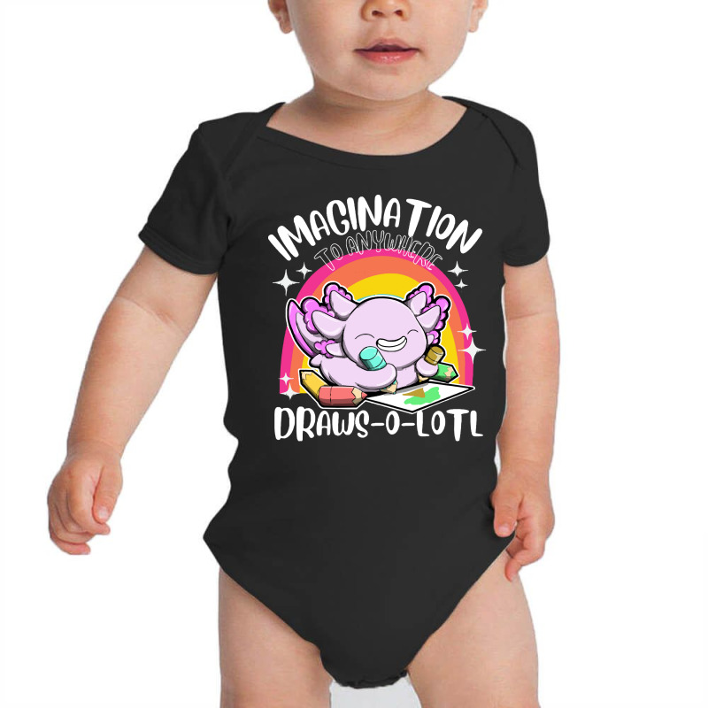 Axolotl T  Shirt Draws O Lotl Imagination To Anywh Baby Bodysuit by elephantjellyfish | Artistshot