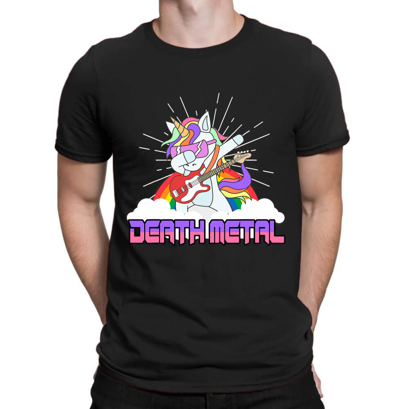 Rock Music Deat Metal Metal Unicorn Musician Guita T-shirt | Artistshot