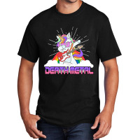 Rock Music Deat Metal Metal Unicorn Musician Guita Basic T-shirt | Artistshot