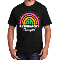 Respiratory Therapist Rainbow Lung Rt Respiratory  Basic T-shirt | Artistshot