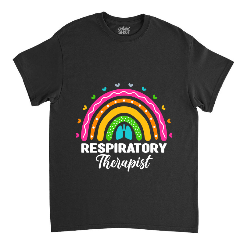 Respiratory Therapist Rainbow Lung Rt Respiratory  Classic T-shirt by AdleeDerr | Artistshot