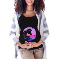 Retro Unicorn Bling Fairytale Lover Unicorn Fantas Maternity Scoop Neck T-shirt | Artistshot