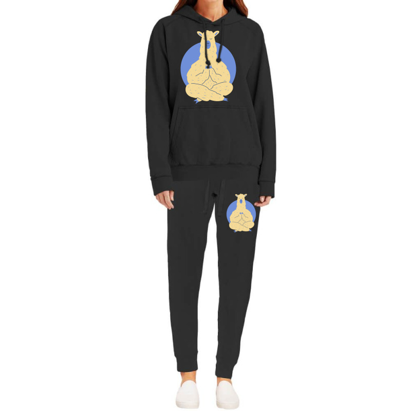 Llama Meditating T  Shirt Llama Meditating A Llama In A Yoga Pose Yoga Hoodie & Jogger set by magdalena96229 | Artistshot