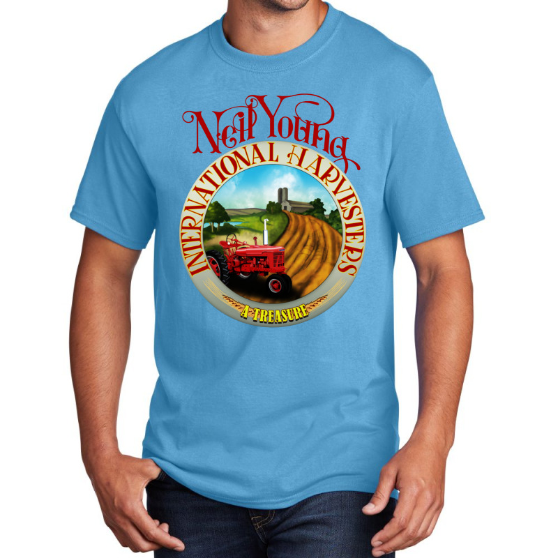 Neil Young Harvesters Basic T-shirt | Artistshot