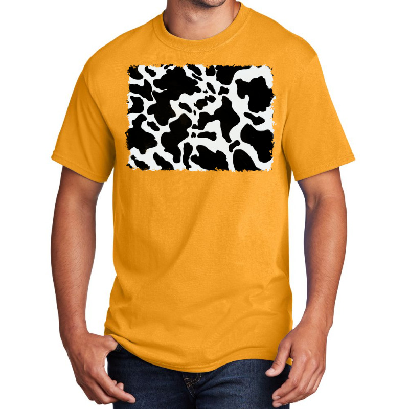 Distressed Cowhide Pattern Basic T-shirt by RanaPortraitStore | Artistshot