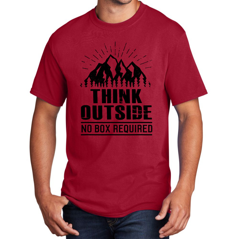 Think Outside No Box Basic T-shirt | Artistshot