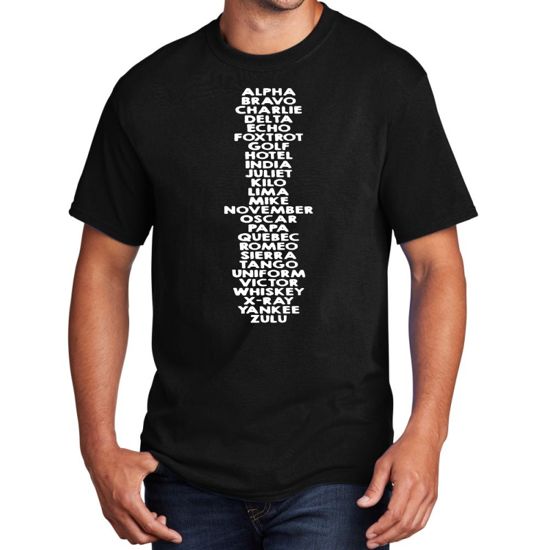 Phonetic Alphabet Basic T-shirt | Artistshot