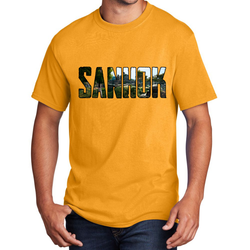 Sanhok Battlegrounds Map Basic T-shirt | Artistshot