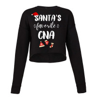 Santas Favorite Cna Certified Nursing Assistant Ch Cropped Sweater | Artistshot