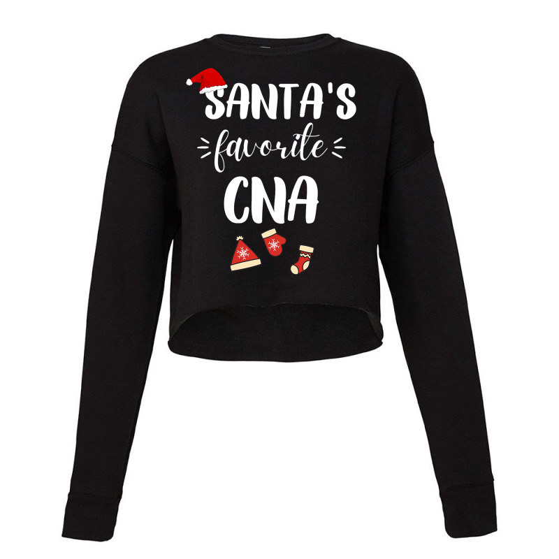 Santas Favorite Cna Certified Nursing Assistant Ch Cropped Sweater by SweetCurl | Artistshot