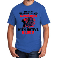 Native American Woman Basic T-shirt | Artistshot