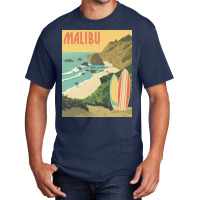 Malibu Calivornia Beach Basic T-shirt | Artistshot