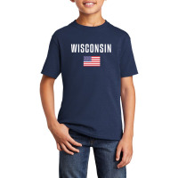 Wisconsin Basic Youth T-shirt | Artistshot