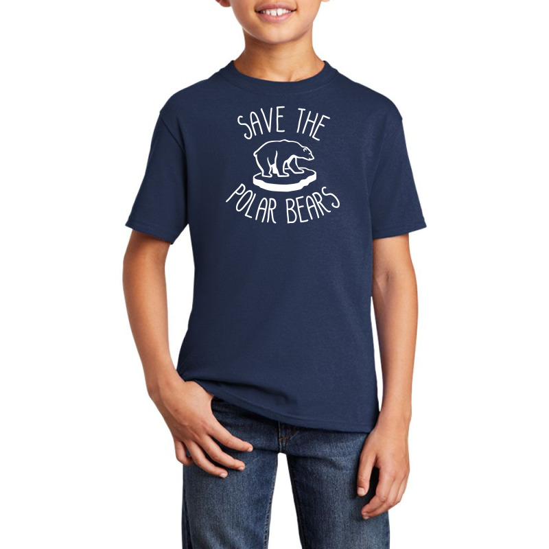 Save The Polar Bears Basic Youth T-shirt by vanotees | Artistshot