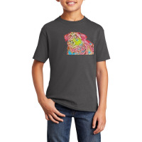 A Head Shot Of A Very Curious Basic Youth T-shirt | Artistshot