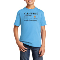 Camping Definition Basic Youth T-shirt | Artistshot