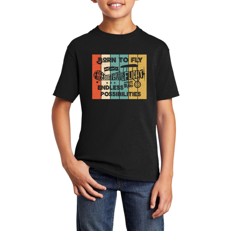 Born To Fly Basic Youth T-shirt by Disgus_Thing | Artistshot