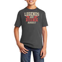 Legends Are Born ın August Basic Youth T-shirt | Artistshot