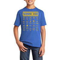 Mechanic Warning Signs Retro Vintage Basic Youth T-shirt | Artistshot