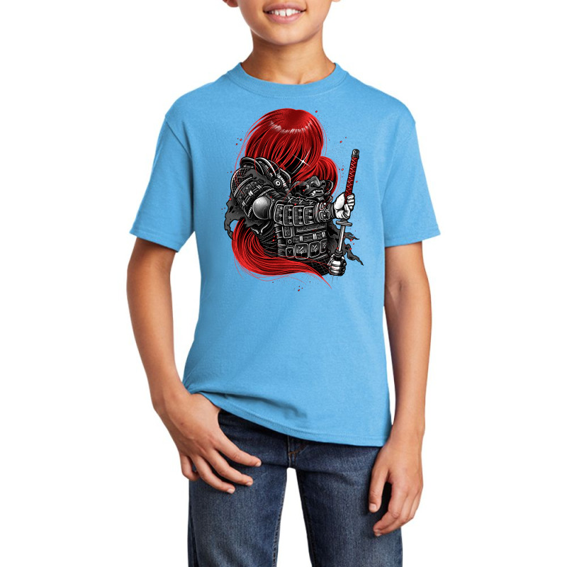 Broken Samurai Basic Youth T-shirt by glitchygorilla | Artistshot