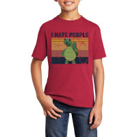 I Hate People Retro Vintage Turtle Basic Youth T-shirt | Artistshot