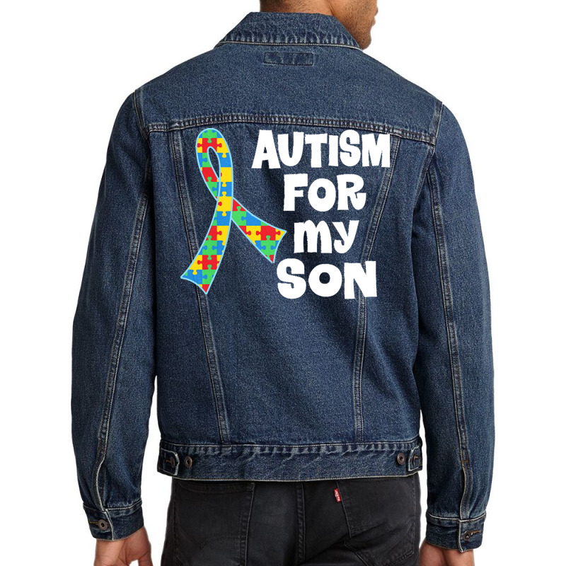 Autism Son T  Shirt Autism Ribbon For Son T  Shirt Men Denim Jacket by abigayle98988 | Artistshot