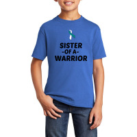 Sister Of A Warrior Cervical Cancer Awareness Basic Youth T-shirt | Artistshot