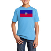 Haiti Flag Basic Youth T-shirt | Artistshot