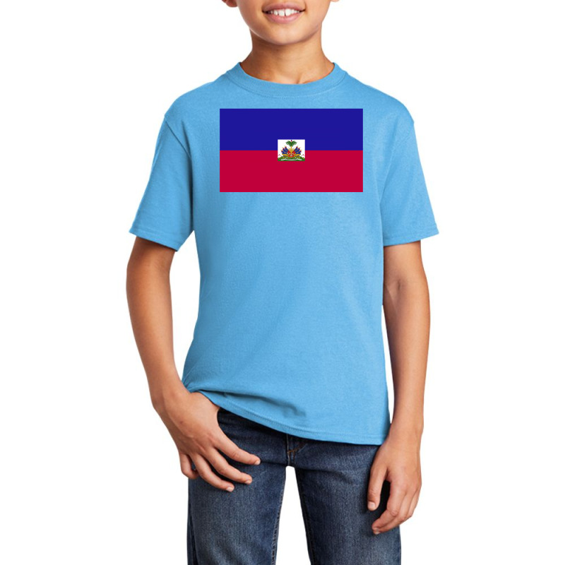 Haiti Flag Basic Youth T-shirt | Artistshot