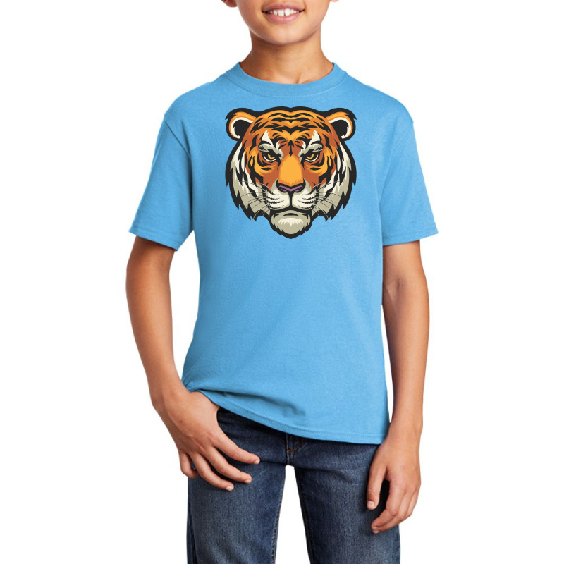 Tiger Head Vector Basic Youth T-shirt | Artistshot